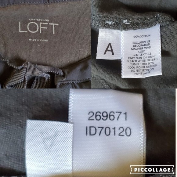 Ann Taylor LOFT gray v neck sleeveless top sz L - Picture 10 of 10